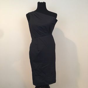 J Crew Bridget Cotton Silk Black LBD Dress 2 NWT